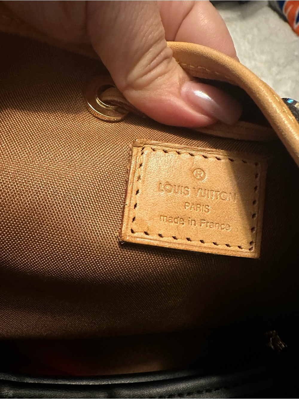 Louis Vuitton Monogram Bucket Shoulder Bag in Brown and Tan Leather Trim - Picture 13 of 13